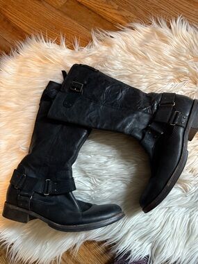 UGG Leather Moto Boots